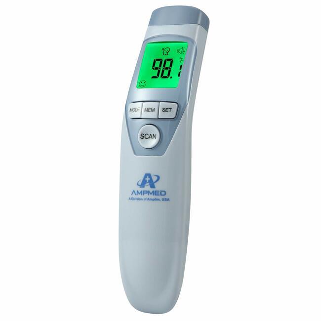 Amplim Hospital Medical Grade Non Contact Clinical Infrared Forehead Thermometer for Baby and Adults, 1701, Serenity